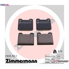 BRAKE PAD SET DISC BRAKE 21035.155.1 FOR MERCEDES-BENZ CABRIOLET 123/Break 8 8