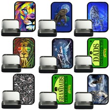 Black Hinged 1oz Tobacco tins,Slim Black Tobacco tin,Pill Tin, Gift Tin,50ml tin