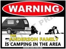 Personalized Camping Sign -