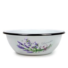 Lavender Enameled Mixing Bowl