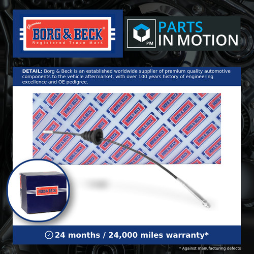 Handbrake cable front bkb3127 - handbrake,