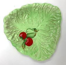 Vintage Carlton Ware Salad Ware Green lettuce Leaf and Tomato Triangle Plate