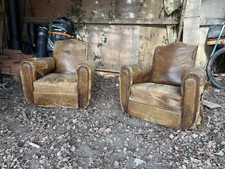 Pair of 1930s French Leather