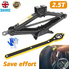 2.5 Ton Tonne Scissor Jack Lift Wind Up for Car Van Garage w/Crank Speed Handle