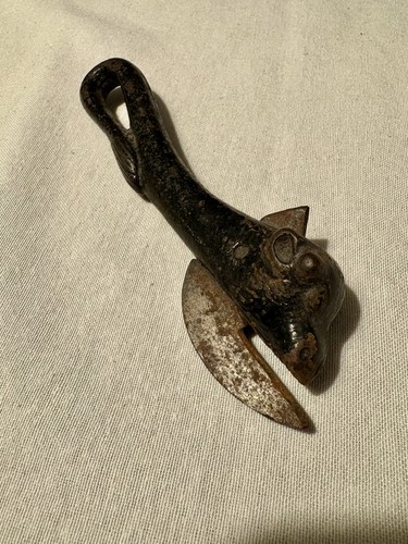 Antique cast iron bull - cast,