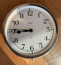 Smiths Vintage Bakelite Round Wall Clock New Mechanism Excellent Condition