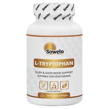 L-Tryptophan 500mg Vege Caps – Sleep, Mood & Serotonin Support – Sowelo