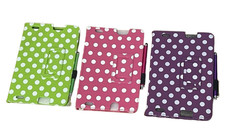 Polka Dot PU Leather Smart Folio Stand Case for Kindle Fire HD 7" 2013 Version