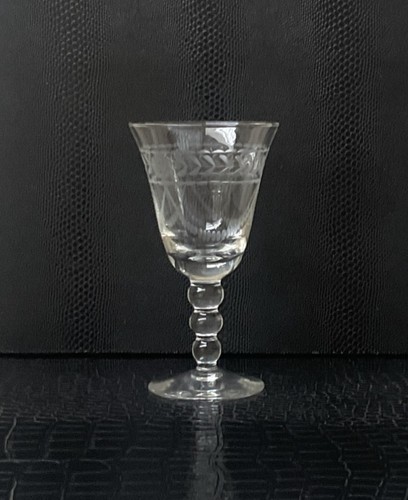 Vintage etched crystal - etched,