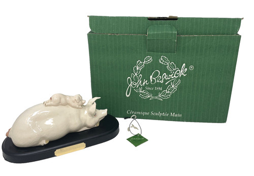 Vintage beswick pig - &, piglet