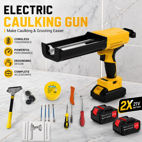 Electric cordless caulking - electric, gun