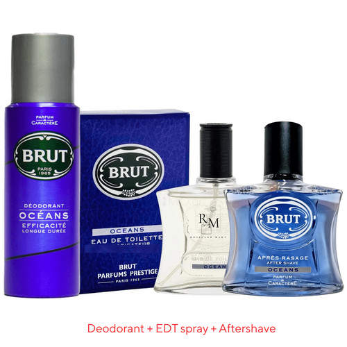 3pcs grooming set brut - set, mens