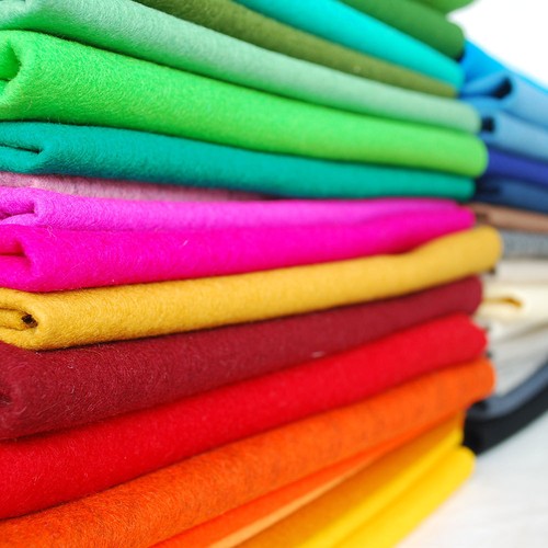 100 wool felt fabric - -, 1mm