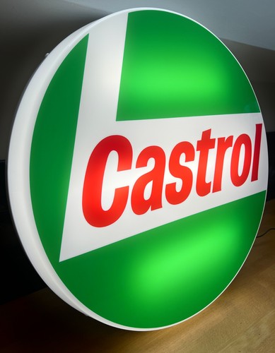 Large castrol led wall sign - wall,