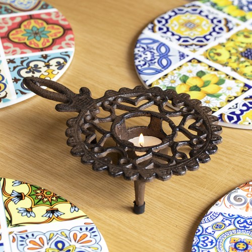 Cast iron teapot - warmer, with