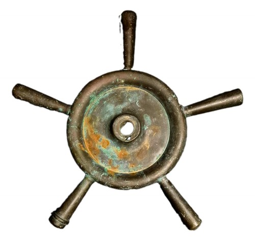 Vintage heavy bronze ships - vintage,