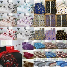 Luxury Reversible Floral Duvet Quilt Cover Bedding Set Single Double King   NZ
