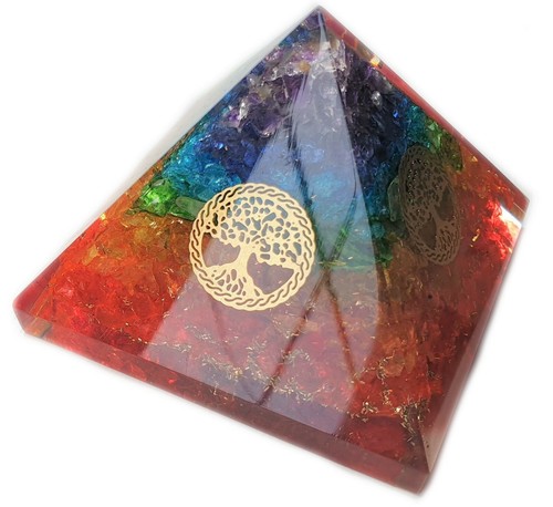Chakra orgone pyramid - 7, tree
