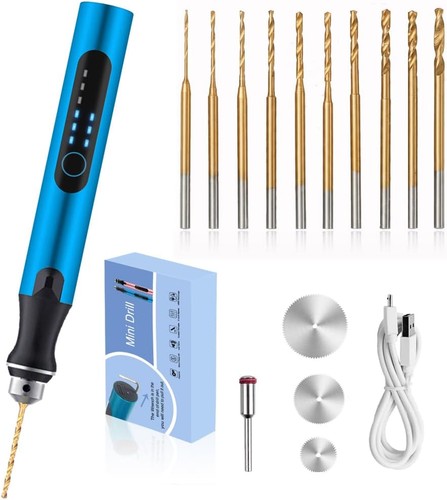 3pcs cordless mini drill - 3pcs, pen