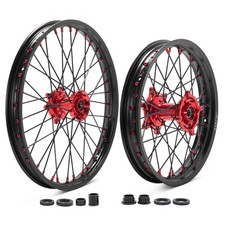 21"+19" CNC Wheels Red Hub For