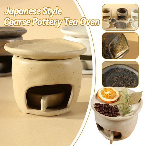 Coarse pottery tea warmer - coarse, set