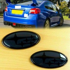 BRAND NEW Front & Rear Black Badge Emblem For 2015-2021 w-r-x OR s-t-i