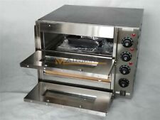 New 3000W 110V 16" Double deck Electric Pizza Oven Commercial Ceramic Stone