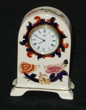 SMALL VINTAGE MASONS BLUE MANDALAY CLOCK IN GOOD CONDITION BUT NOT TESTED