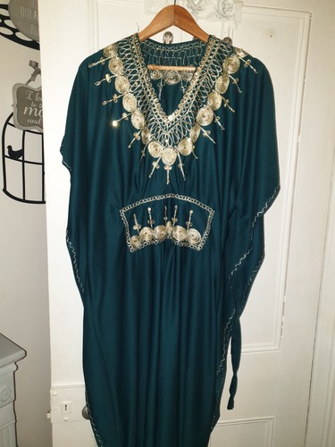 Ladies dark teal ethnic - , style