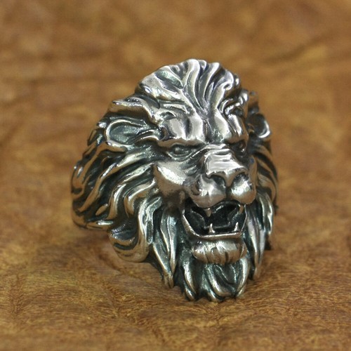 King lion ring 925 sterling - ring,