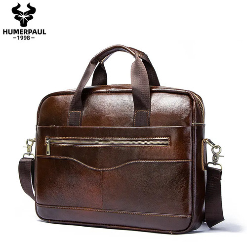 Men genuine leather business - men,