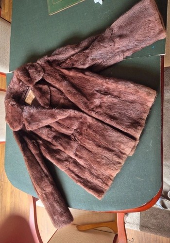 Mink real fur jacket size - real, s-m
