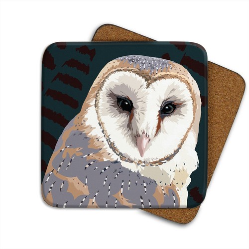 Barn owl coaster leslie - |,