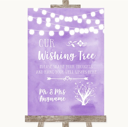 Lilac watercolour lights - lilac,