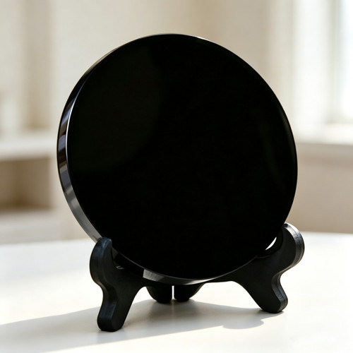 Natural obsidian scrying - natural,