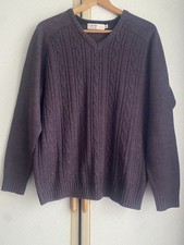 Mens EWM Warm Jumper Size M Dark Red, Mauve Wine Colour