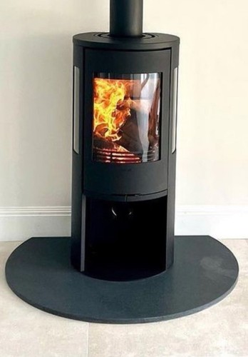 Slate hearth black - hearth,
