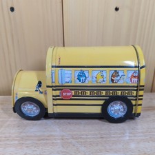 M&M’S Vintage 1997 Collectible Tin School Bus 7"