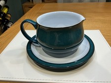 Denby Greenwich Gravy  / Custard  Jug With Saucer  Stoneware Tableware Excellent