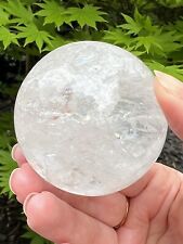 Clear Quartz Crystal Ball AAA+ 54mm Diameter With Stand With Rainbows 70
