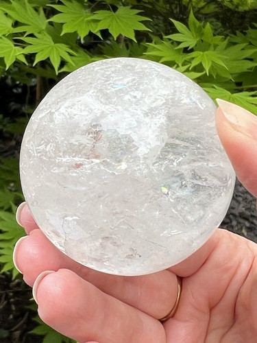 Clear quartz crystal ball - quartz, aaa+
