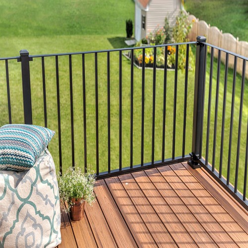 Wrought iron decking railing - decking,