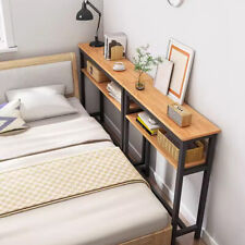 Slim Narrow Hallway Console Table Metal Frame Wooden Long Bar Table Furniture UK