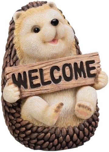 Hedgehog welcome sign garden - welcome,