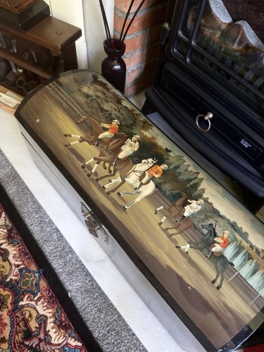 Antique hand painted wooden - hand-painted,