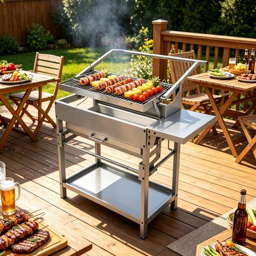 Stainless steel charcoal - steel, bbq