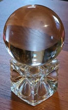 Vintage MCM Crystal Ball Glass