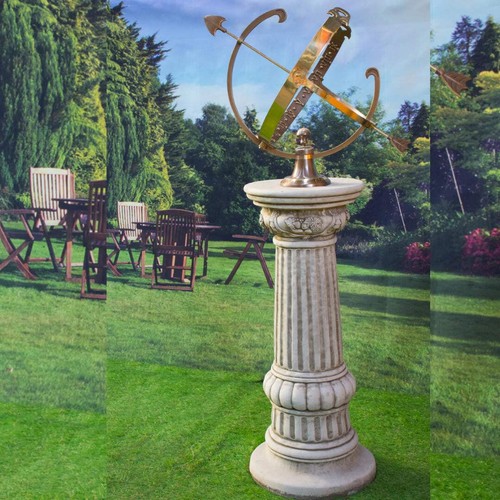 Large brass armillary a - armillary, on