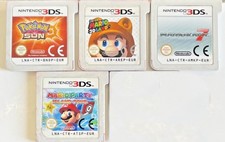 Nintendo 3DS Games Bundle: PKMN Sun, SM 3D Land, MK7, Mario Party IT, PAL.