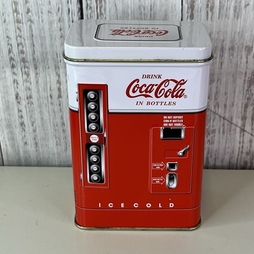Coca cola vending machine tin - vending,